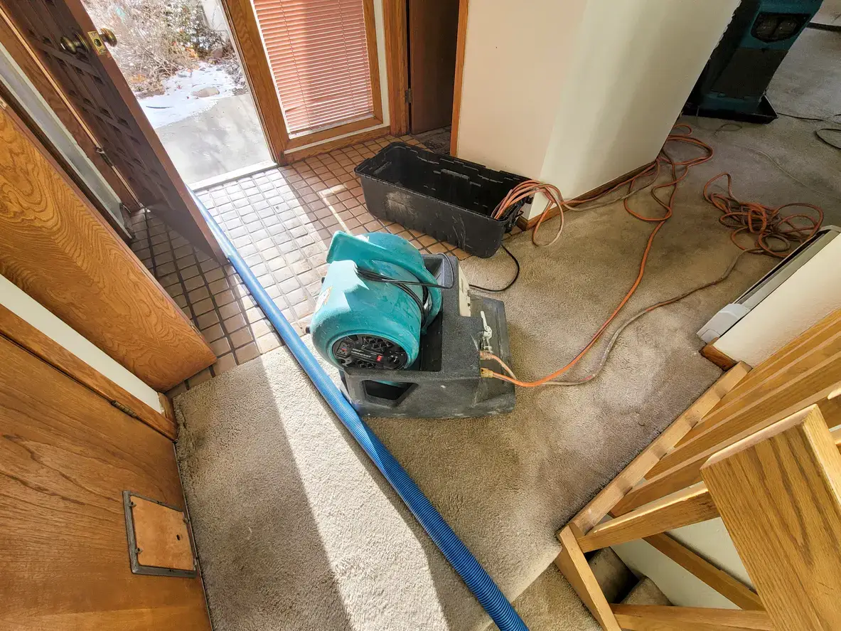 Water damage restoration in a Cincinnati home